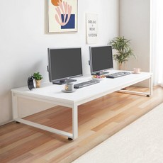 e스마트 철제 낮은 좌식 책상 테이블 1000 1200 1400 1600 1800, 1. 좌식 1000x400, (라운드상판) 화이트-화이트다리, (라운드상판) 화이트-화이트다리