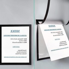 벽면 메모 게시판 자석 부착 A5 미니 문서 상장 사진 액자, 상세페이지 참조