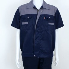 단체 반팔 작업복 현장 근무 유니폼 회사 단체복