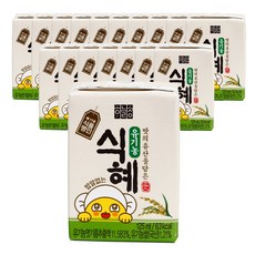 하늘청 유기농 밥 알 없이 맑은 식혜, 125ml, 18개