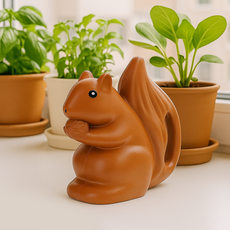 마이리움 다람쥐물조리개 원예용 동물 물뿌리개, 브라운, 1개