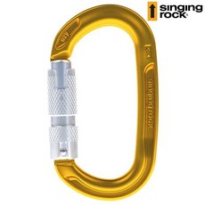 SingingRock 自動三段鎖 O型勾環 OXY Triple Lock, 金色, 1個