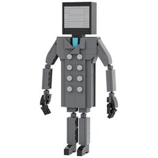 스키비디 토일렛맨 TV맨 호환블럭 브릭미니피규어 취미/수집/장식/컬렉션용 커스텀 블록피겨, 01. TV맨, 1개