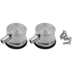 장착 나사 고무 개스킷이 있는 TUORE 2Pcs 싱글 엔드 톰 베이스 드럼 러그 금속 스네어 교체 부품 세트 하드웨어 액세서리