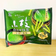 森永 小枝抹茶棒19袋入, 110g, 1個