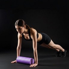 런웨이브 육각돌기 EVA폼롤러 스트레칭 요가용품 60센치 90센치, EVA6각폼롤러60센치 퍼플