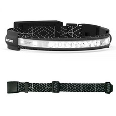 허킨스 헤드랜턴 오빗 충전식 해루질 안전모 헤드렌턴 패턴블랙+익스텐션 벨트, 멀티블루+익스텐션 벨트