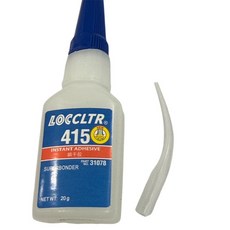 LOCCLTR 415瞬間膠 蛙鞋後靠快乾膠 潛水蛙鞋修補黏合劑 高強度耐水解, 415瞬間膠20g+軟管(細滴管)