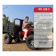 4륜오토바이 화물 오토바이 사륜 1이, 확대형 트레일러 250CC 트레일러 3