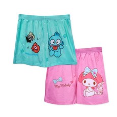 ONEDER旺達棉品 三麗鷗人魚漢頓美樂蒂純棉居家平口褲