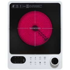 이동식 1구 하이라이트 휴대용 전기레인지, 프리스탠딩, DW-770W (화이트)