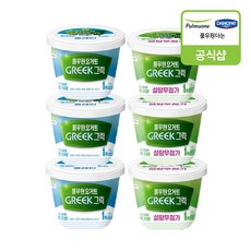 [풀무원다논] 그릭 빅팟 6개 골라담기 (400gX6) / 달지 않은 플레인 플레인, 400g, 2. 플레인6