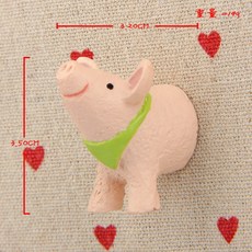 雨林薰舍 動物立體冰箱貼 磁鐵貼 吸鐵貼, 動物立體冰箱貼-小豬