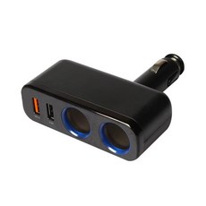 2구 USB 자동차 시거잭 일체형 고속 충전기 멀티시가잭 차량 멀티시거잭