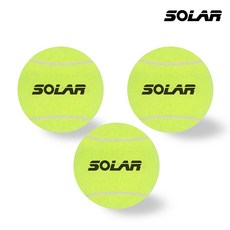 [Solar] 테니스공 3개입 세트, 옐로우, 3개