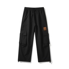 新款高品質戶外情侶沖鋒褲 防風防水登山滑雪潮流工裝褲 男女多口袋