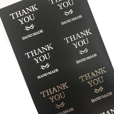 캔들 디퓨저 라벨 스티커 땡큐은박사각 10개 1장 캔들스티커