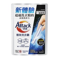 一匙靈Attack 洗衣膠囊 免浸泡 免搓洗, 1個, 一匙靈極效洗衣霸 7入(91g), 7入/24入