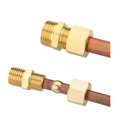 M10 12 14 16 메트릭 1/8인치 1/4인치 3/8인치 1/2인치 3/4인치 BSP 수컷 x 3-12mm 압축 유니온 황동 파이프 피팅 커플링 구리 알루미늄 오일 튜브