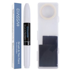 차싹 쉐보레 자동차 붓펜 페인트 + 전용키트 세트, GAZ 올림픽화이트, 1세트