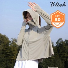 블레오 여성 UV차단 쿨링 후드집업 자외선차단 UPF50+ 래쉬가드
