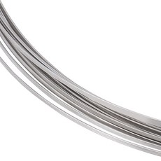 약 7m 공예용 304 스테인리스 철사 팔찌 키링 만들기 재료 1.6 x 0.5mm, 1롤, 스테인리스스틸색상