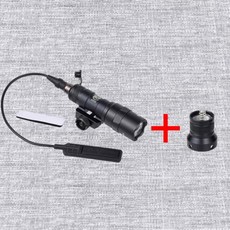 SureFire Airsoft M600C M600 M300 전술 스카우트 라이트 AR15 소총 무기 손전등 LED 사냥 스포트라이트 SF M300A 총 램프, 11)M300B BK, 1개