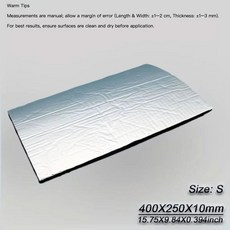 자동차 열 소음 차단 코튼 롤 접착 방화 감소 매트 지붕 문 바닥 엔진 후드용, 1개