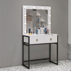 화장대 웨딩샵 메이크업 세트장 분장대 네일아트 분장실, 화이트 블랙 프레임 8040165, 집회, C. 화이트 블랙 프레임 8040165