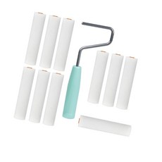 스펀지 롤러 브러시 키트 인체공학적 엄지 받침대 디자인 폼 페인트 롤러 청소 용품 다양한 표면용, 6 inches