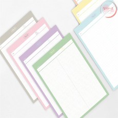 랄라온 메모패드 B5 메모지노트, 라인 옐로우