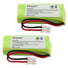 Fenzer 2팩 가정용 전화 배터리 BG0036 Vtech/AT&T BT166342 BT266342 BT183342 BT283342 BT162342 BT262342 BT118, Fenzer 2팩 가정용 전화 배터리 BG0036 Vt