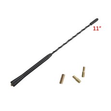 샤크안테나 안테나볼 자동차 지붕 채찍 스테레오 라디오 신호 증폭 푸조 206 307 406 407 207 208 308, 11 인치, 1개