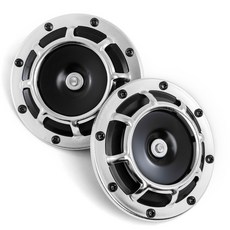 에어혼 화물차 크락션 슈퍼 시끄러운 범용 그릴 자동차 바이크 오토바이 개조 전기 색상 12V 110DB, [04] 실버