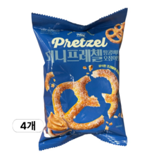 노브랜드 미니프레첼 땅콩버터오징어맛, 4개, 95g