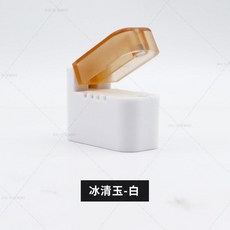 縫紉機過線盒 過油器 硅油杯 縫紉機配件 防斷線 防劈線, 1個, 冰清玉-白