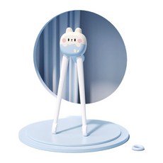 兒童筷子 虎口訓練筷 2-6歲幼兒學習練習餐具, 藍色 虎口單筷, 1個