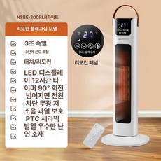 에스이스타 원룸온풍기 타워형히터 히터, 화이트 리모컨 자동회전+12시간타이머, 기본 모델명/품번