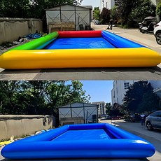 에어바운스 풀장 펌프 수영장 공기 매트리스 캠핑 물놀이, 두꺼워진 4mx5m 수영장(높이 60cm), 1개