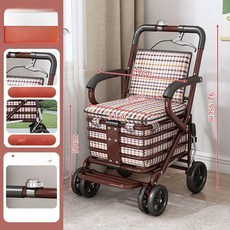 보행기 실버카 쇼핑카트 롤레이터 보행 걸음보조기, 1개