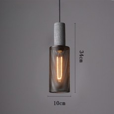 華燈惠 復古Loft工業風水泥小吊燈 美式鄉村餐廳酒吧LED燈具, B款, B款