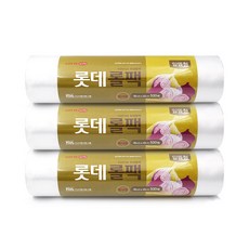 롯데 이라이프 롤백 35m x 45cm, 특대형(XL), 500개, 3개