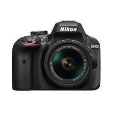 Nikon 디지털 SLR 카메라 D3400 AF-P 18-55 VR 렌즈 킷 블랙 D3400LKBK