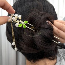 가온로그 U자핀 한복비녀 한복머리