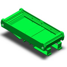 08mm 와이드 PCB 하우징 브래킷 DIN 레일 어댑터 장착 회로 기판 홀더 캐리어 15mm 35mm G형PHCR50 크기 08 x 55mm을 위한 가우랑, PHCR-50 - PCB Size