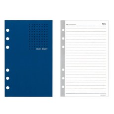 마뜨 40절 B6 노트 6공 메모 줄 속지 리필속지 130매 N94161