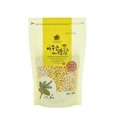 유기농 국산 이수근 가평잣 2025년 햇잣 백잣 봉지 지퍼 300g, 1개