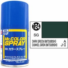 S-124 DARK GREEN (MITSUBISHI) 캔스프레이, 1개