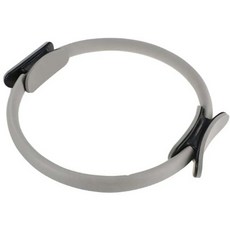 健身圈瑜珈環 高強度玻璃鋼纖維 防滑耐腐蝕 直徑38cm 輔助伸展, 灰色, 1個