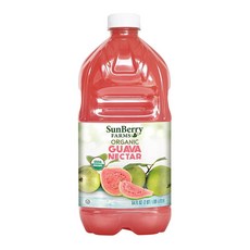 선베리 농장 구아바 넥타 64단위파운드 과일로 만든 열대 주스 인공 향료나 색소 이국적인 상쾌한 음료 1.89L 패밀리 사이즈